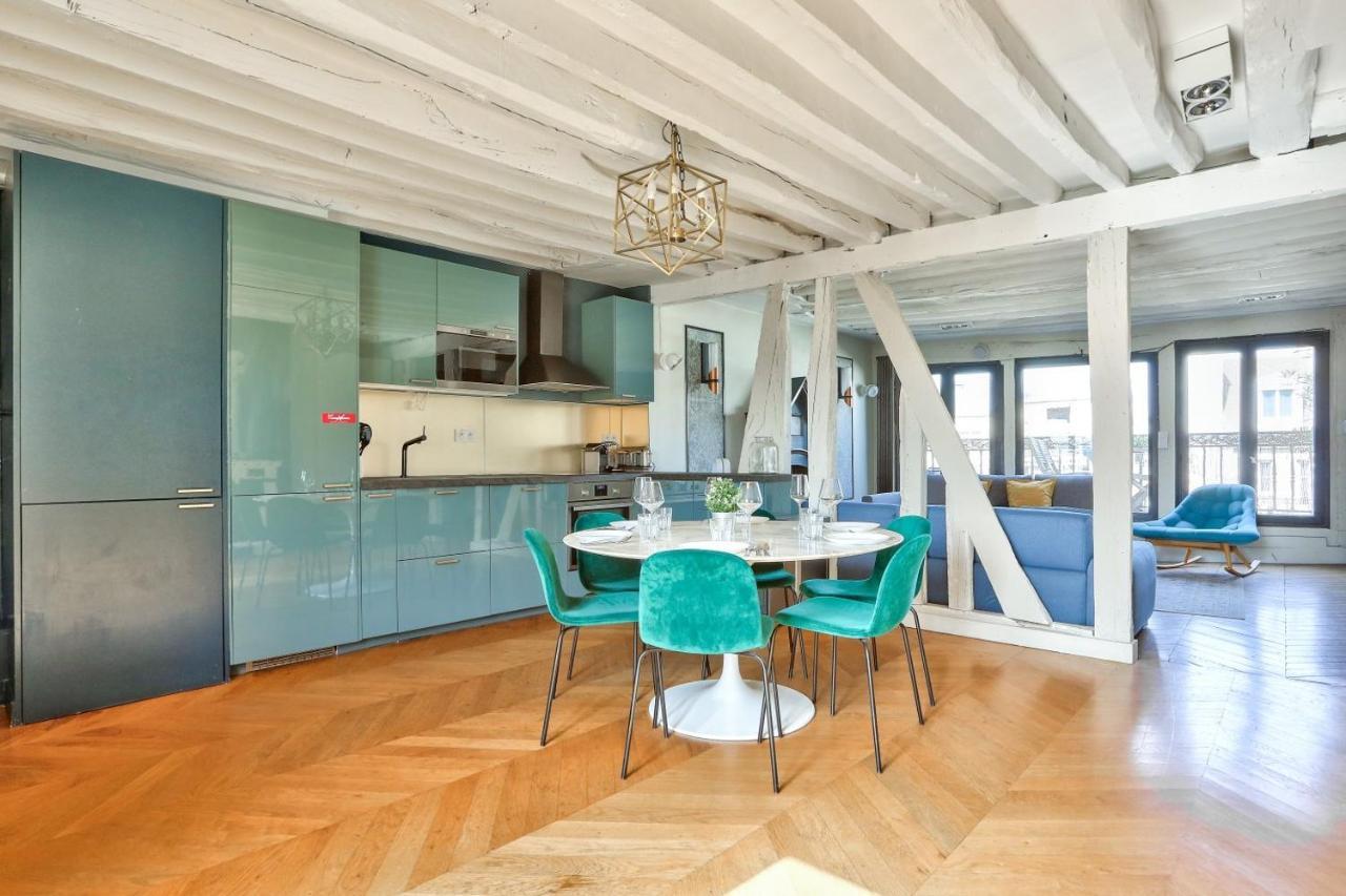 Le Marais Superb Apartment Terrace Paris Free Netflix المظهر الخارجي الصورة