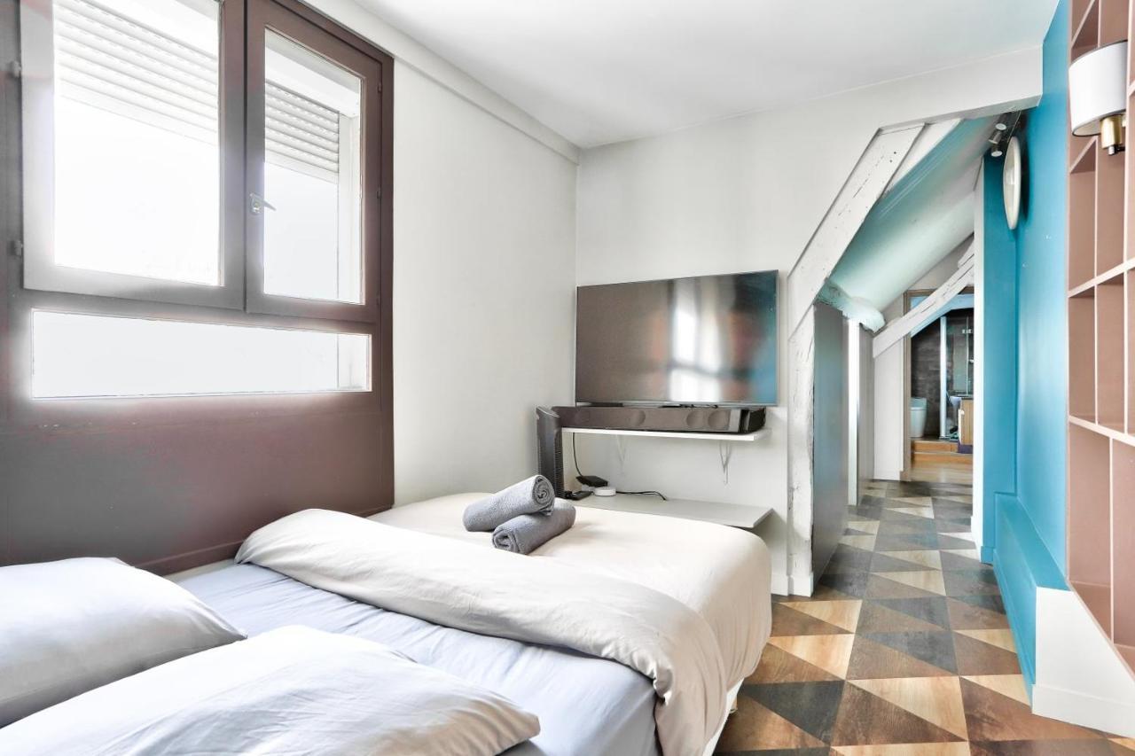 Le Marais Superb Apartment Terrace Paris Free Netflix المظهر الخارجي الصورة