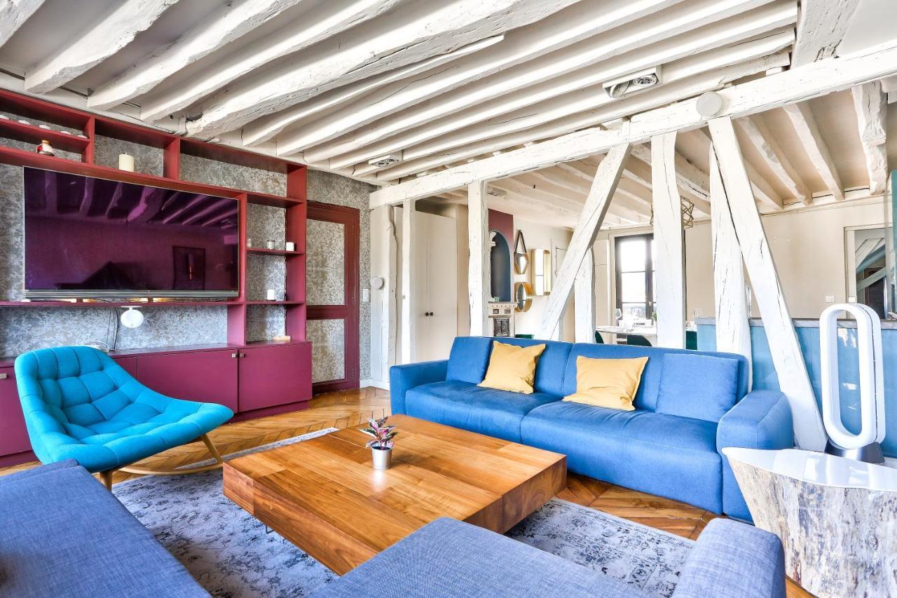 Le Marais Superb Apartment Terrace Paris Free Netflix المظهر الخارجي الصورة
