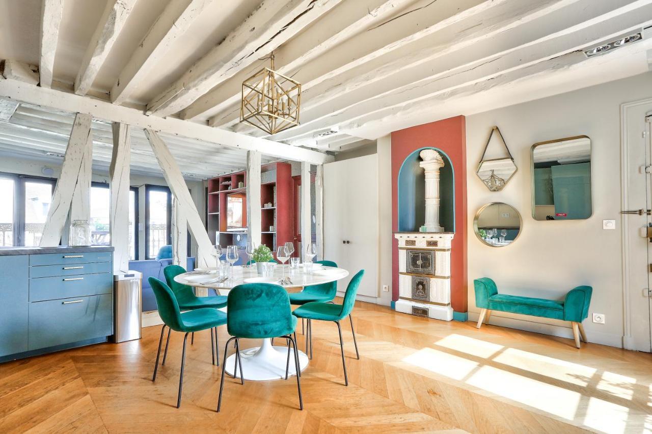 Le Marais Superb Apartment Terrace Paris Free Netflix المظهر الخارجي الصورة